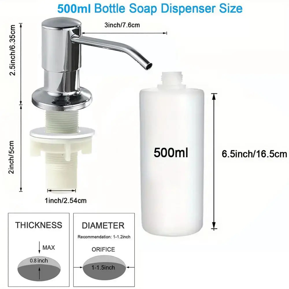 NoEnName_Null Stainless Steel Kitchen Sink Soap Dispenser