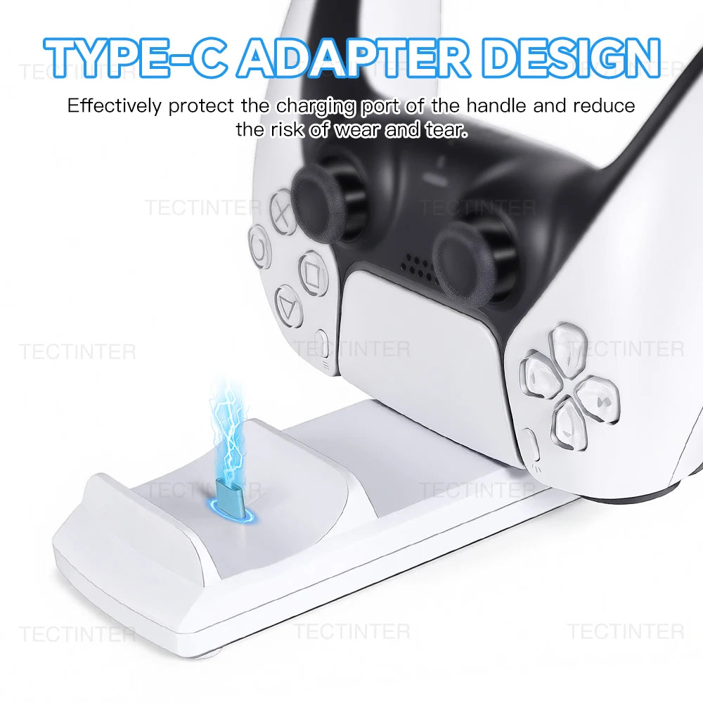 PS5 Dual Controller Charging Dock – LED charging status