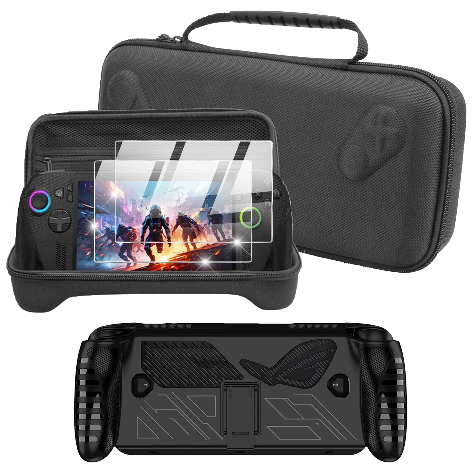 ROG Ally Protective Case Kit – case installed on console