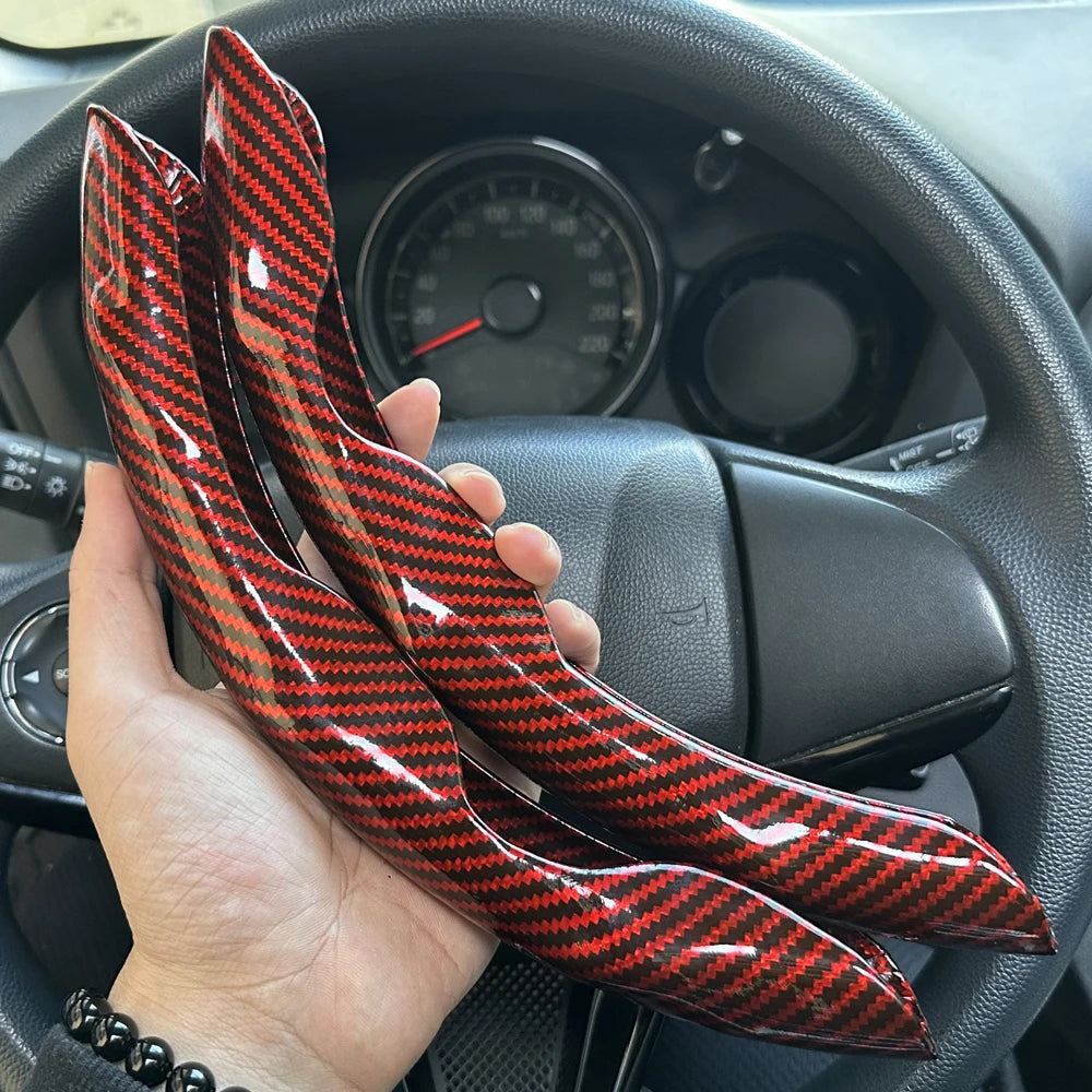 Glossy Carbon Fiber Steering Wheel Cover Set – packaging