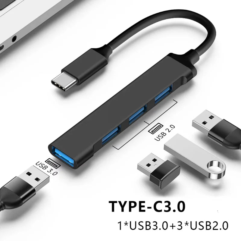 4-Port USB-C Hub – top view