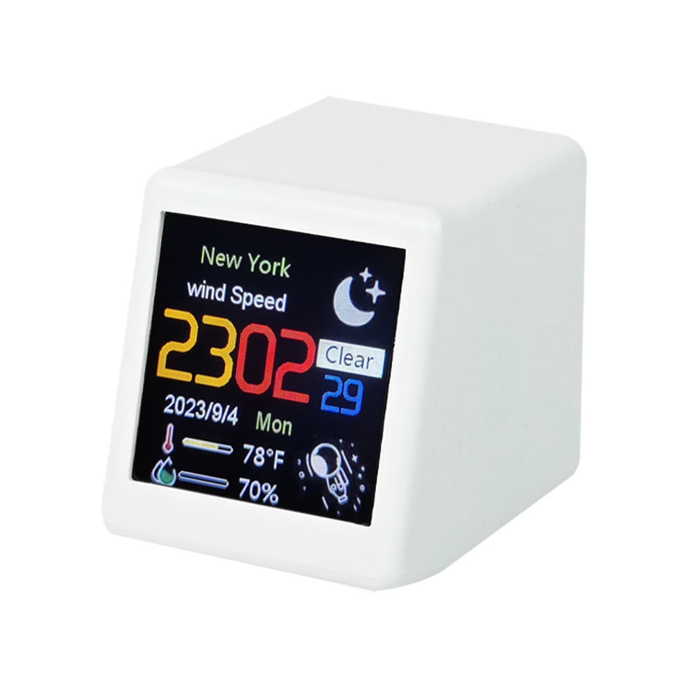 Smart WiFi Weather Station Clock – size comparison