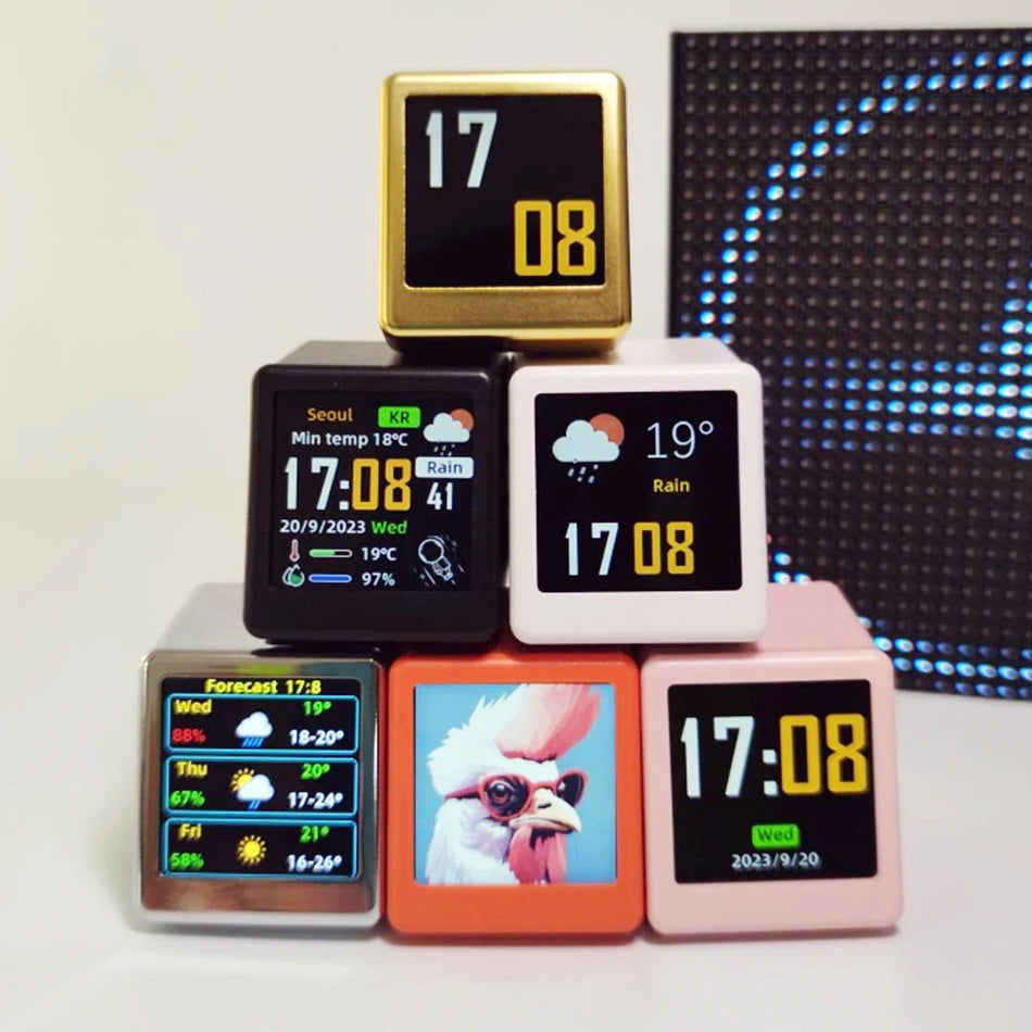Mini Smart WiFi Weather Clock – clock front display