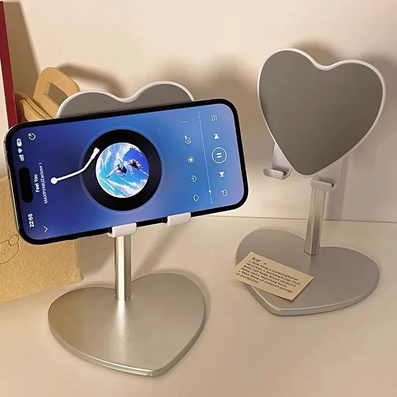 Retractable Phone & Tablet Stand – holding tablet upright