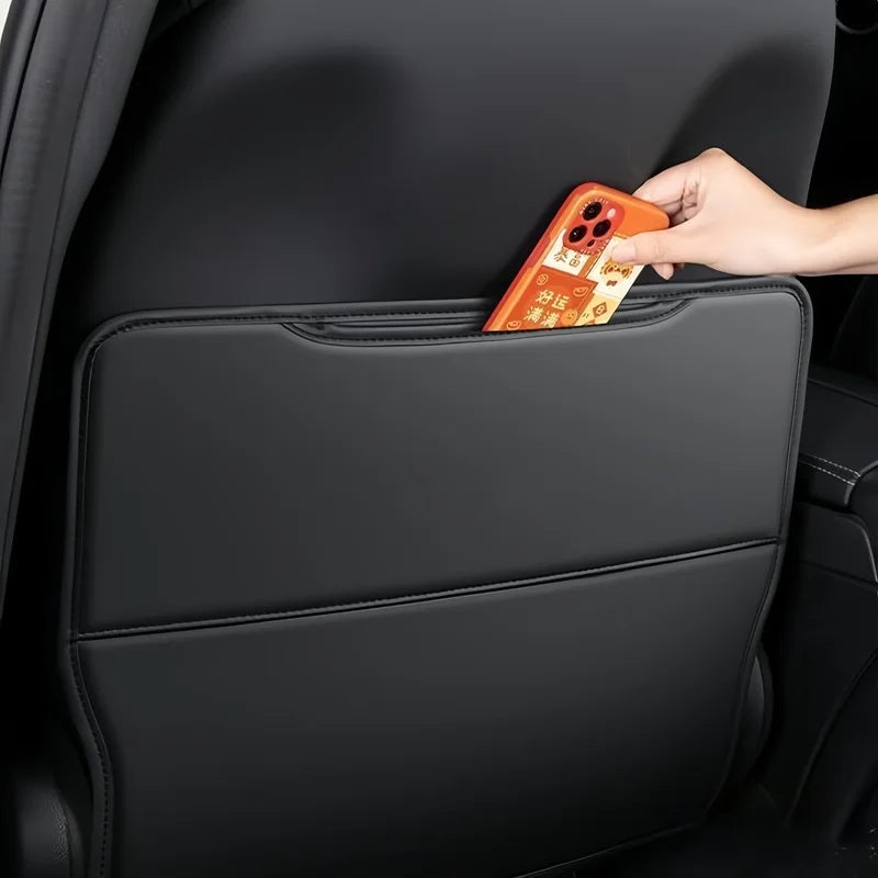 PU Leather Car Seat Back Protector – size comparison