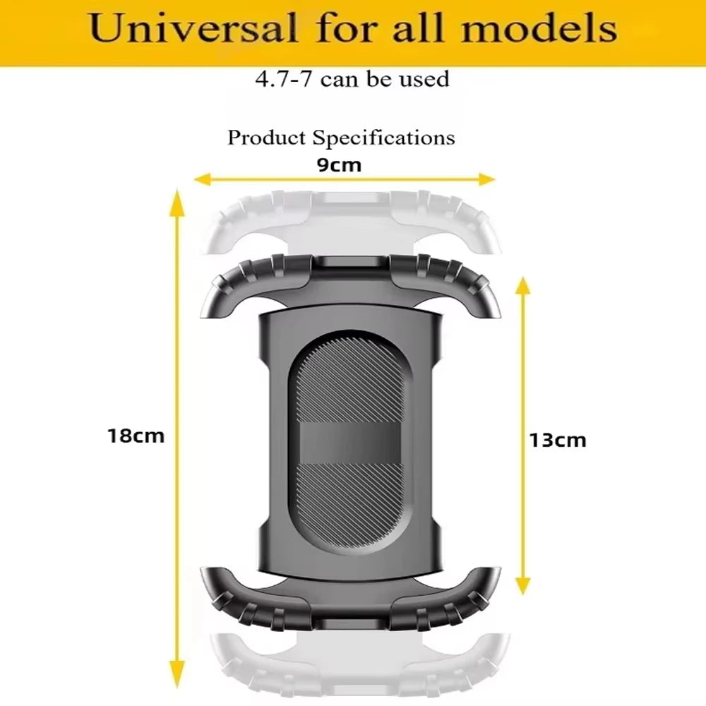 360° Rotating Motorcycle Phone Mount – size fit detail