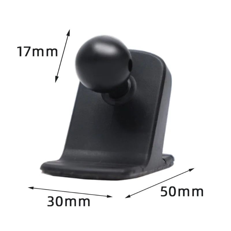 Car Cell Phone Holder Base 17mm Ball Head Base Dashboard Mounting Suction Cup Anti-slip Bracket Air Outlet Clip Car Accessories