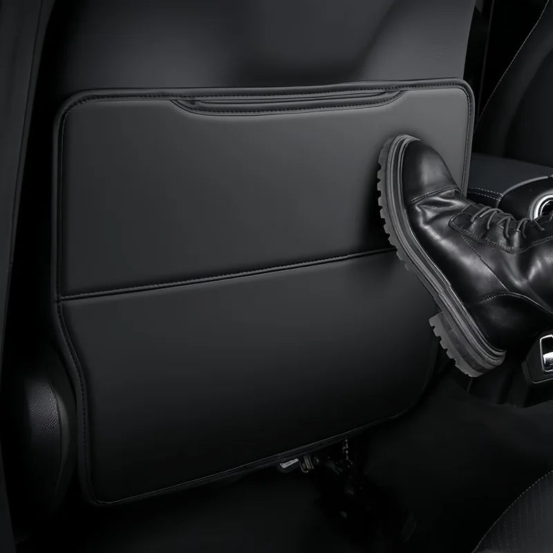 PU Leather Car Seat Back Protector – organizer pockets detail