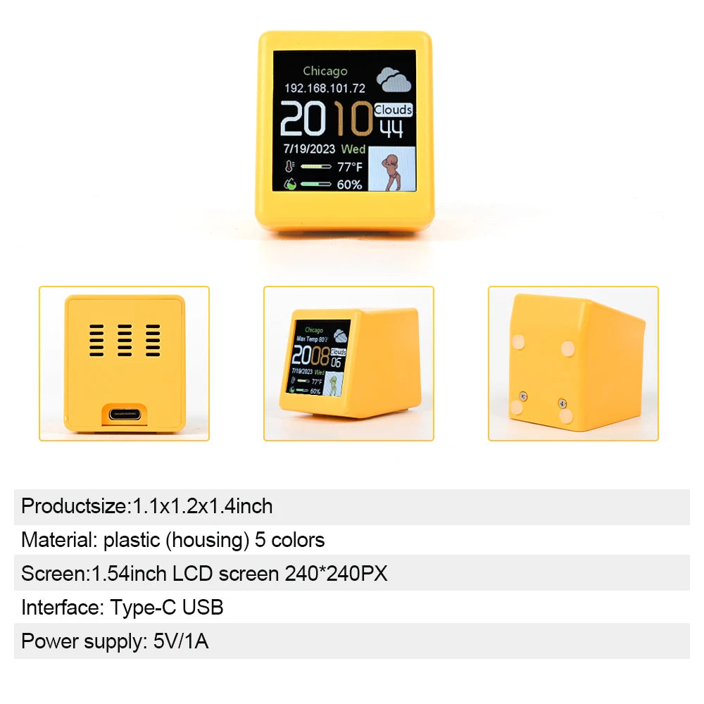 Smart WiFi Weather Station Clock – WiFi setup screen