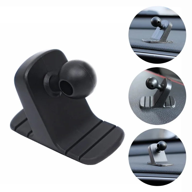 Car Cell Phone Holder Base 17mm Ball Head Base Dashboard Mounting Suction Cup Anti-slip Bracket Air Outlet Clip Car Accessories