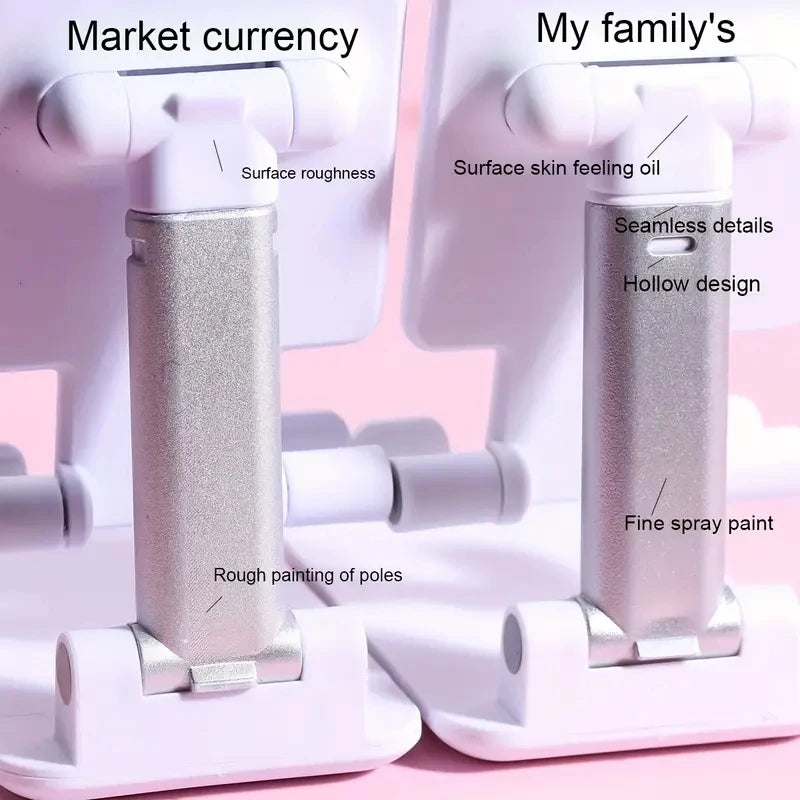 Adjustable Desktop Tablet & Phone Stand – folded compact size