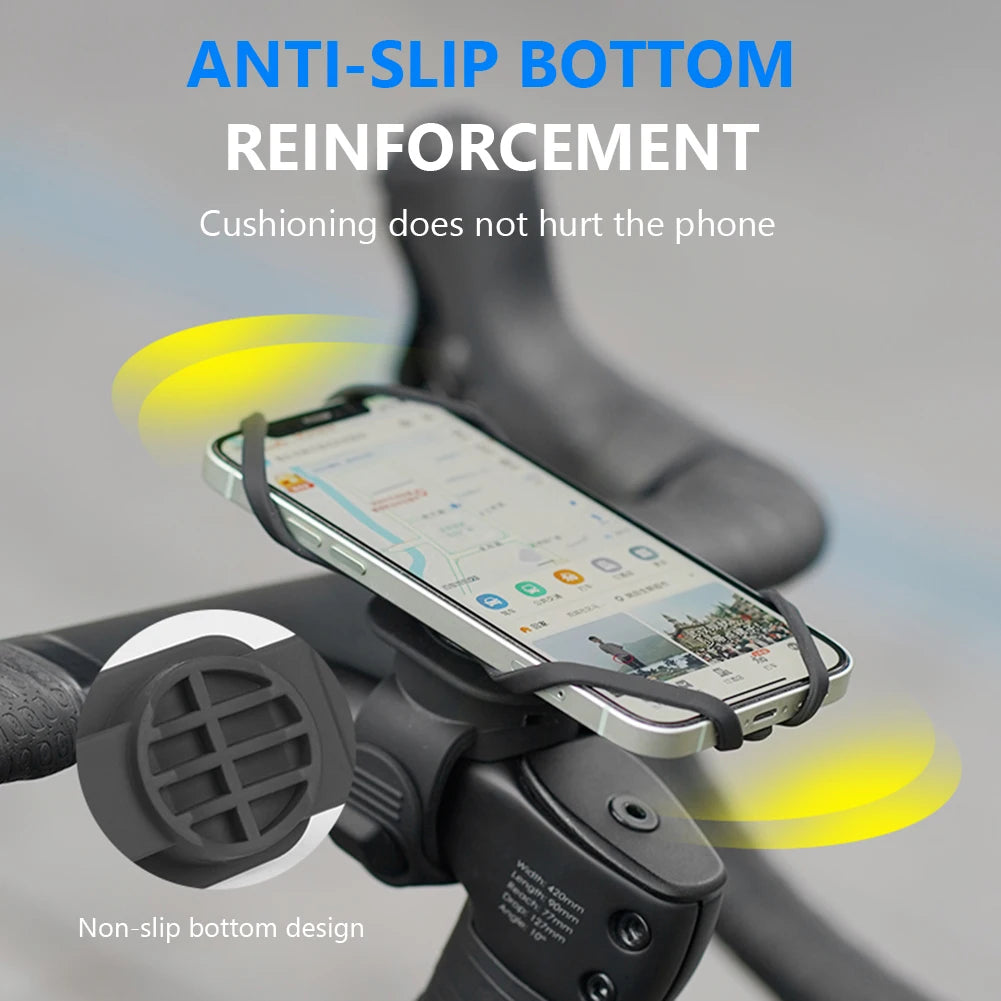 Silicone Bike Computer Mount – non-slip grip detail