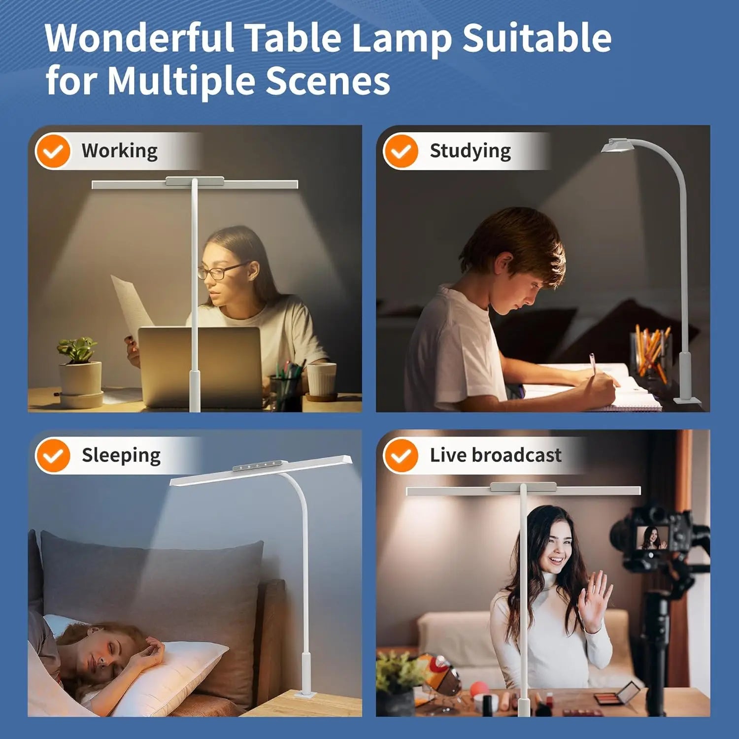 Stepless Dimming LED Clamp Desk Lamp – clamp mount close-up