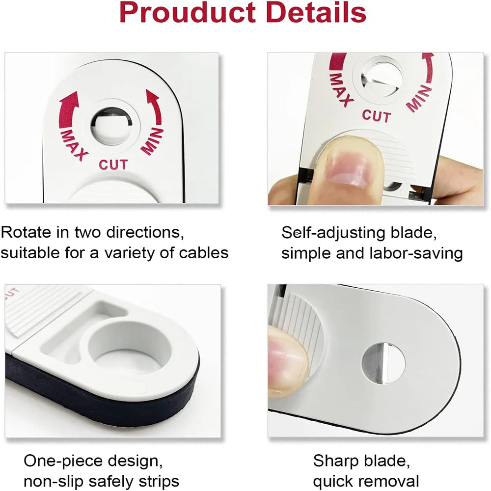 Pocket Coaxial Cable Stripper – open mechanism view