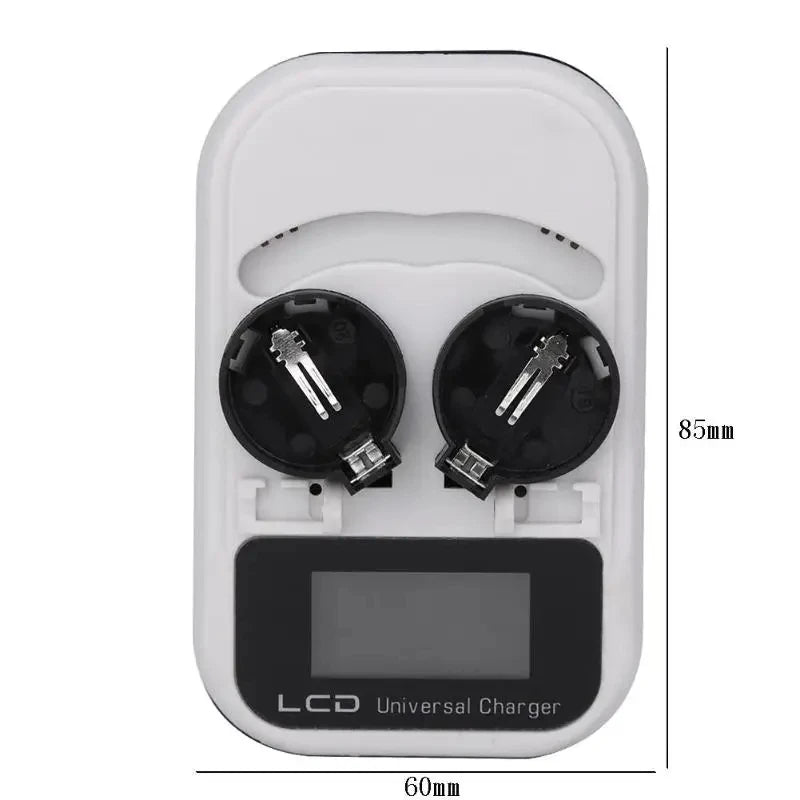 LCD Smart Battery Charger – in use on desk