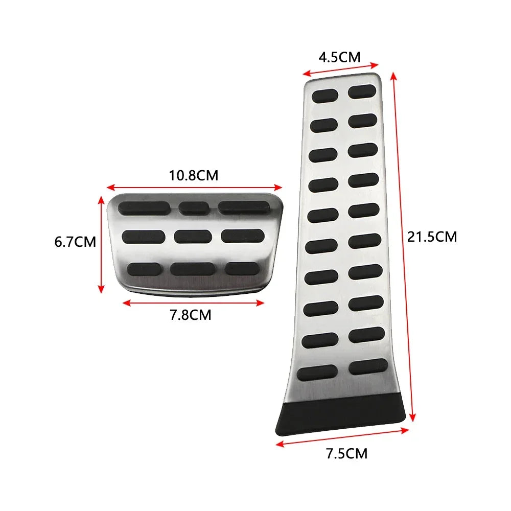 Custom-Fit Car Pedal Covers – full set overview