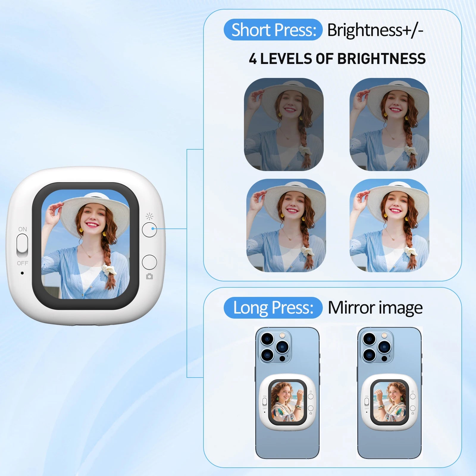 Magnetic Selfie Rear Camera Clip – vlogging in use