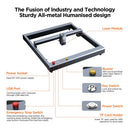 ACMER P2 33W lasers Engraver With Air Assist  Industrial Rails Wifi APP Control Laser Cutting Machine Carve Wood aluminium oxide