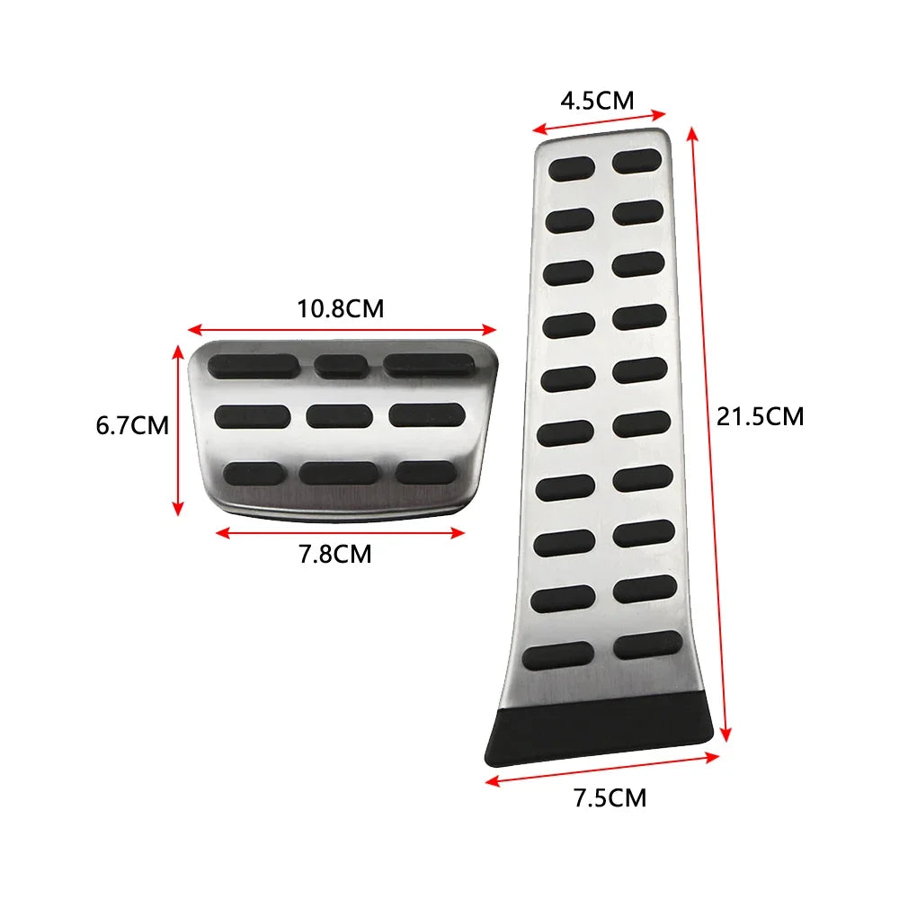 Custom-Fit Car Pedal Covers – texture detail