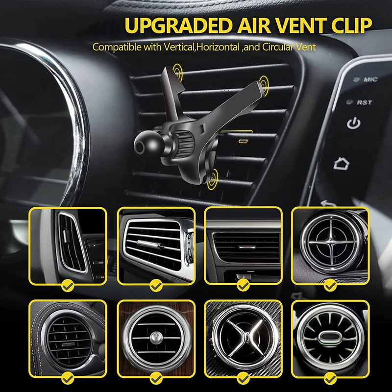 Car Air Vent Clip Cell Phone Holder Universal 17mm Ball Head Car Air Outlet