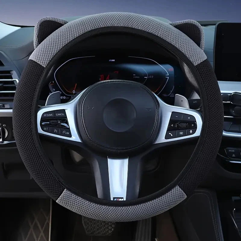 Cartoon Cat Ears Steering Wheel Cover – packaging