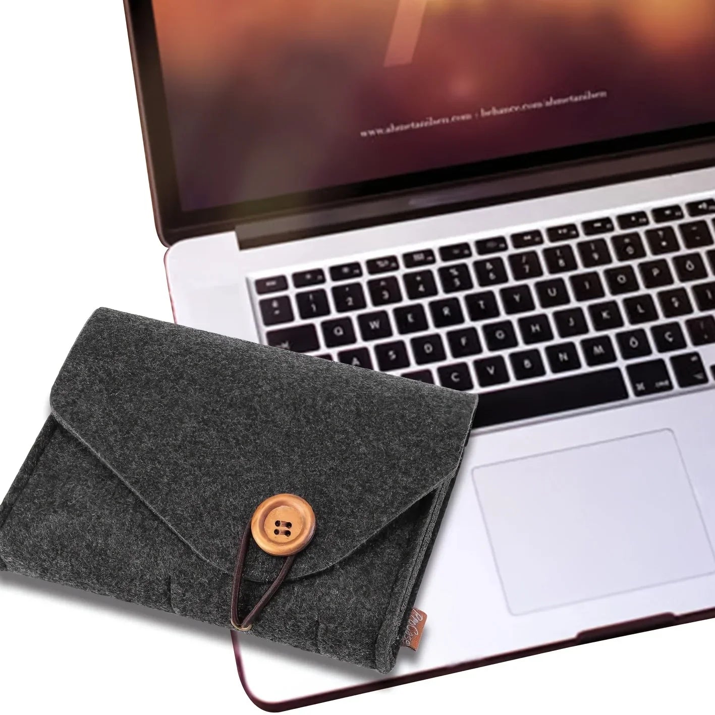 Felt Electronics Travel Organizer – felt texture detail