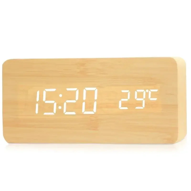Wooden LED Digital Alarm Clock – packaging