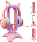 Headphone Stand with RGB, Mouse Bungee Holder, and USB Hub Charger