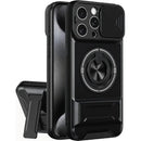 Phone Case for Iphone 17 16 15 14 13 12 Pro Max plus Case with 360 ° Rotation Magnetic Ring Compatible with Magsafe Slide Camera Cover Foldable Stand Military-Grade Shockproof Protective Case