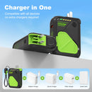SEANCHEER P05 Portable Charger, Magnetic Power Bank, Small Wireless Powerbank, Battery Pack10000Mah Travel Essentials Fast Charging with Built in Cable, Foldable Wall Plug for Iphone,Samsung,Andriod,Back to School,Back to School Haul