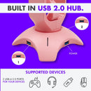 Headphone Stand with RGB, Mouse Bungee Holder, and USB Hub Charger