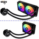 Aigo ACSE Water Cooling CPU Cooler with RGB liquid heatsink and LED fan performance