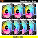 Aigo AM12PRO RGB Fan with vibrant lighting for optimal PC cooling and aesthetics
