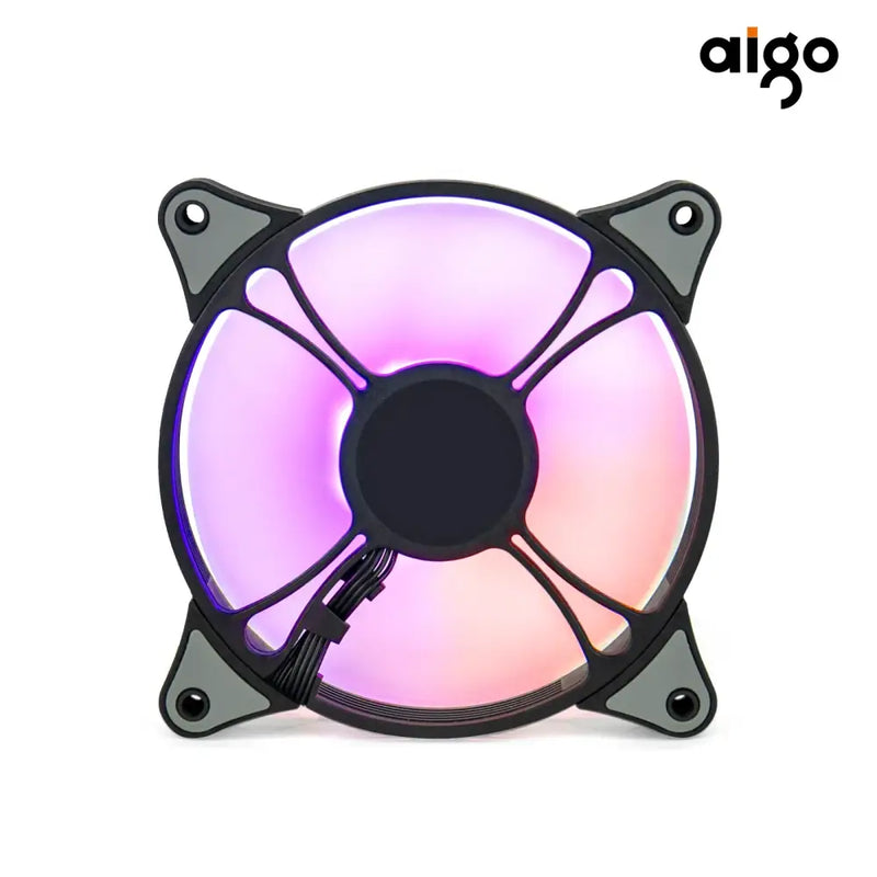 Aigo AR12PRO 120mm rgb fan 4pin PWM argb Cooling fan 3pin5v aurora effect