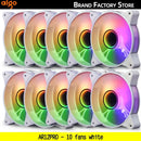 Set of colorful RGB fans for Aigo AR12PRO Computer Case, ensuring efficient cooling