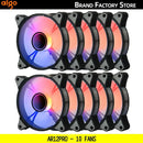 Aigo AR12PRO Computer Case Fan featuring RGB lighting for efficient cooling and performance