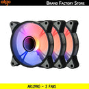 Colorful RGB Aigo AR12PRO computer case fans for efficient cooling and performance