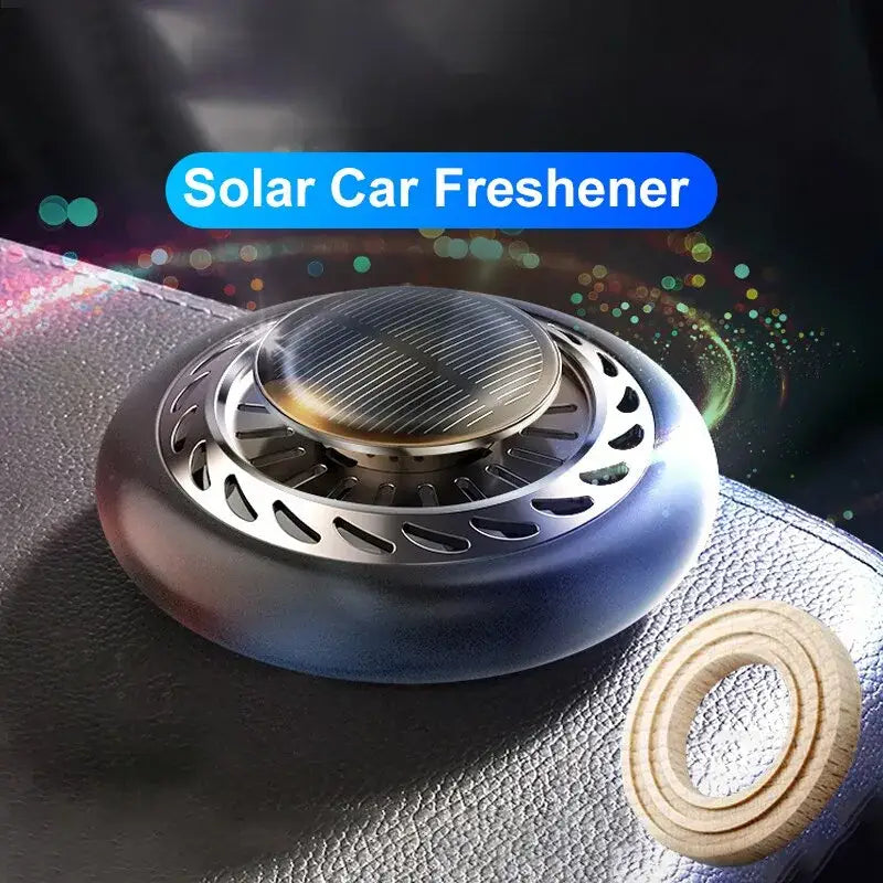 Car Air Freshener Creative Solar Rotation UFO Perfume Diffuser Small Lasting