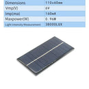 Solar panel with technical specifications for AK Flexible Solar Panel from Mainland China