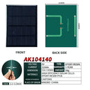 Solar panel with front and back views and specifications, AK Flexible Solar Panel, Mainland China