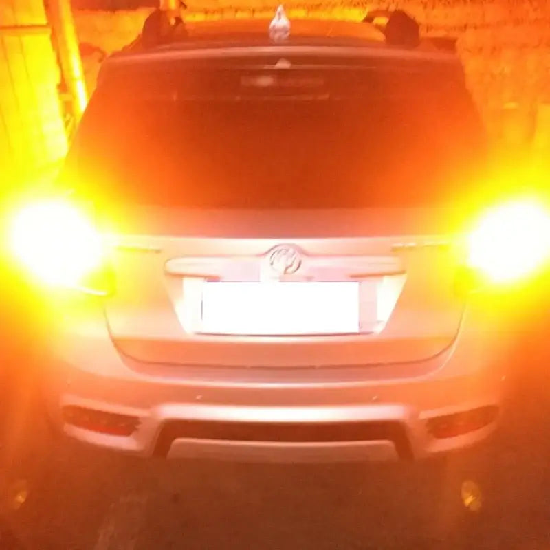 Car featuring AMSYD BA15S Turn Signal lights for superior night visibility and safety