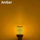LED light bulb emitting warm amber glow for AMSYD BA15S Turn Signal enhancing road safety