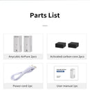 Parts list of ANYCUBIC Air Purifier components from Mainland China