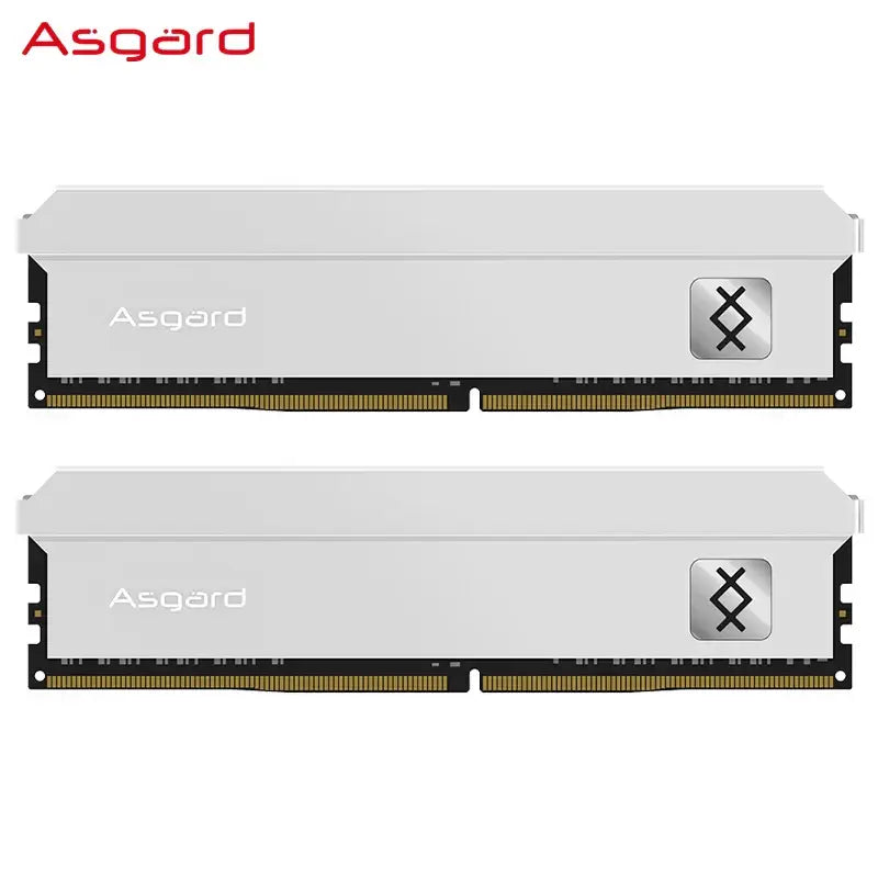 Asgard DDR4 RAM modules with white heat spreaders for 8GBx2 3600MHz performance