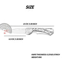 Folding knife with measurements for ATISEN DIY Supplies and woodworking projects