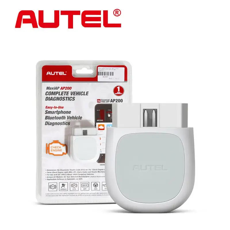 Vehicle diagnostic scanner Autel AP200 Engine Analyzer with Bluetooth retail packaging