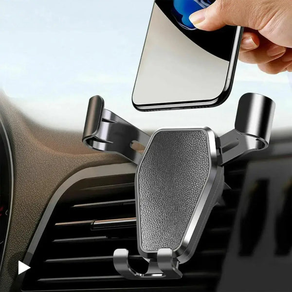 AyeBeau Portable Cell Phone Holder for Car securely mounts on air vent for hands-free use