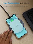 Fast Charger 15W Portable Wireless Charger Pad for Iphone - Black & White Options Available No Warranty