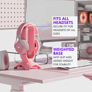 Headphone Stand with RGB, Mouse Bungee Holder, and USB Hub Charger