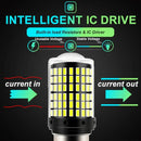 LED light bulb with grid panels for BA15S P21W bulbs and optimal vehicle illumination